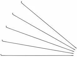 Sapim Radios D-Light J-Bend + Cabecillas - 5 Unidades