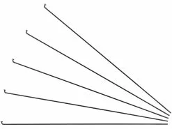 Sapim Radios Leader J-Bend + Cabecillas - 5 Unidades