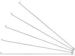 Sapim Radios Leader J-Bend + Cabecillas - 5 Unidades -bicicleta Ventas 2023 357913