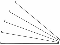 Sapim Radios Race J-Bend + Cabecillas - 5 Unidades